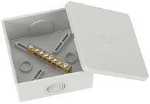 Коробка уравнивания потенциалов DKC Jupiter 6 зажимов 6 вводов 80х80х40мм IP44 серый картинка